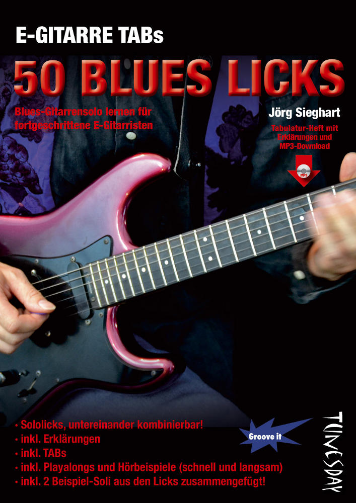 E-Gitarre TABs - 50 Blues Licks (Ausgabe mit MP3-Download)  - Bl